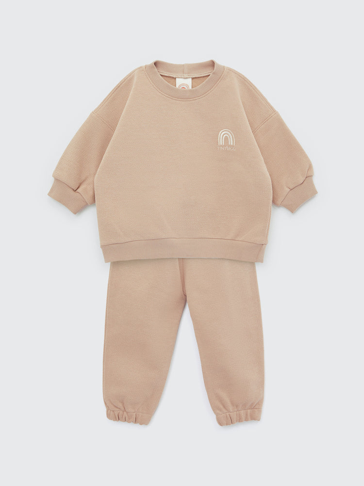 Sweatshirt & pants LACOSTE Beige