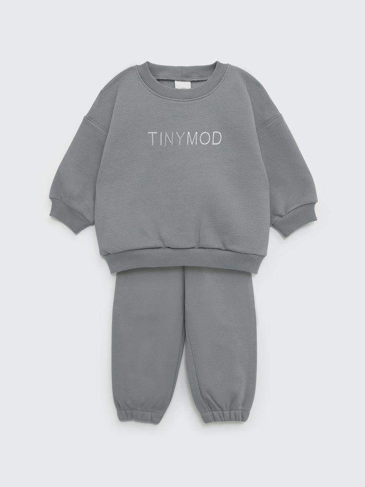 Sweatshirt & pants LACOSTE Gray