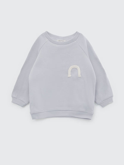Ribbed sweatshirt Gray