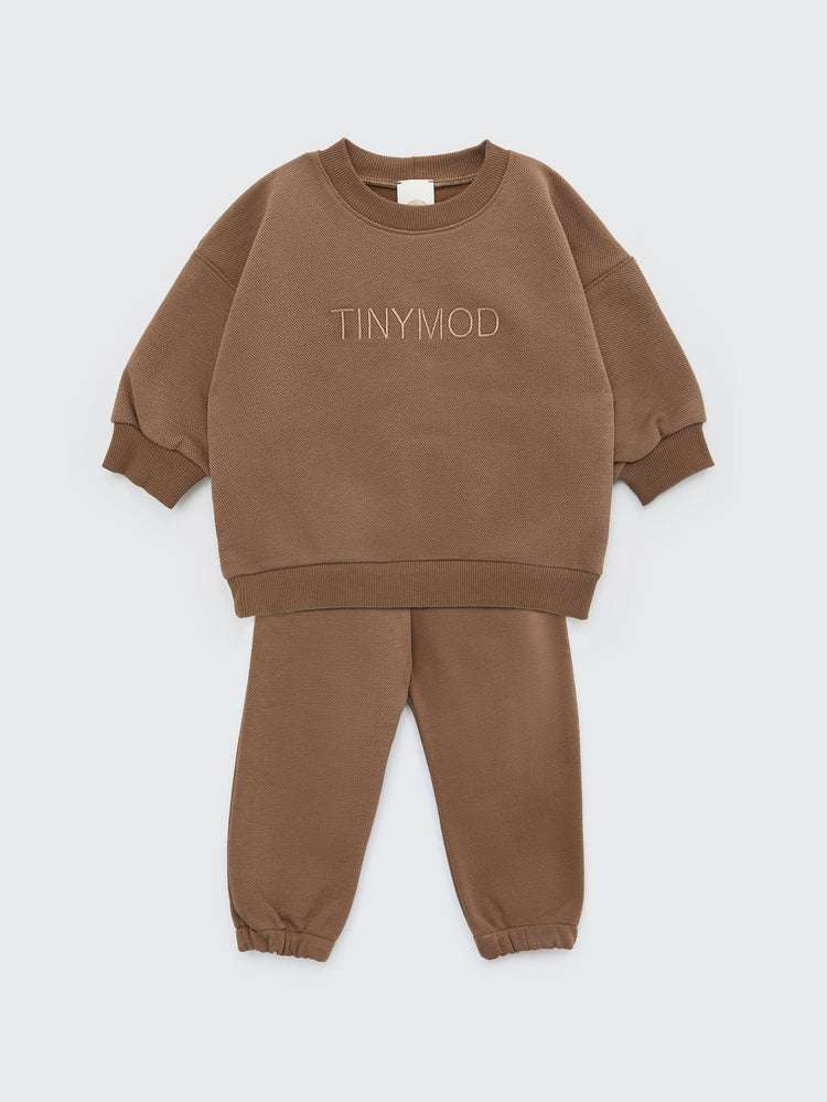 Sweatshirt & pants LACOSTE Brown