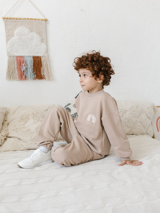 Sweatshirt & pants LACOSTE Beige