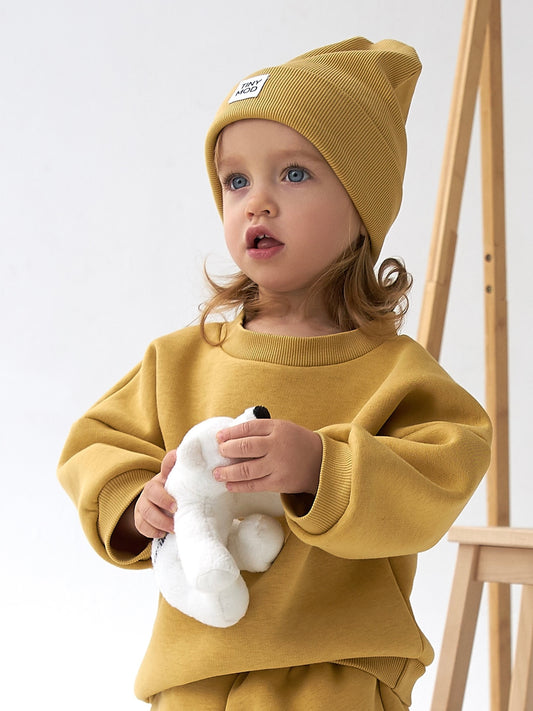 Beanie Mustard color