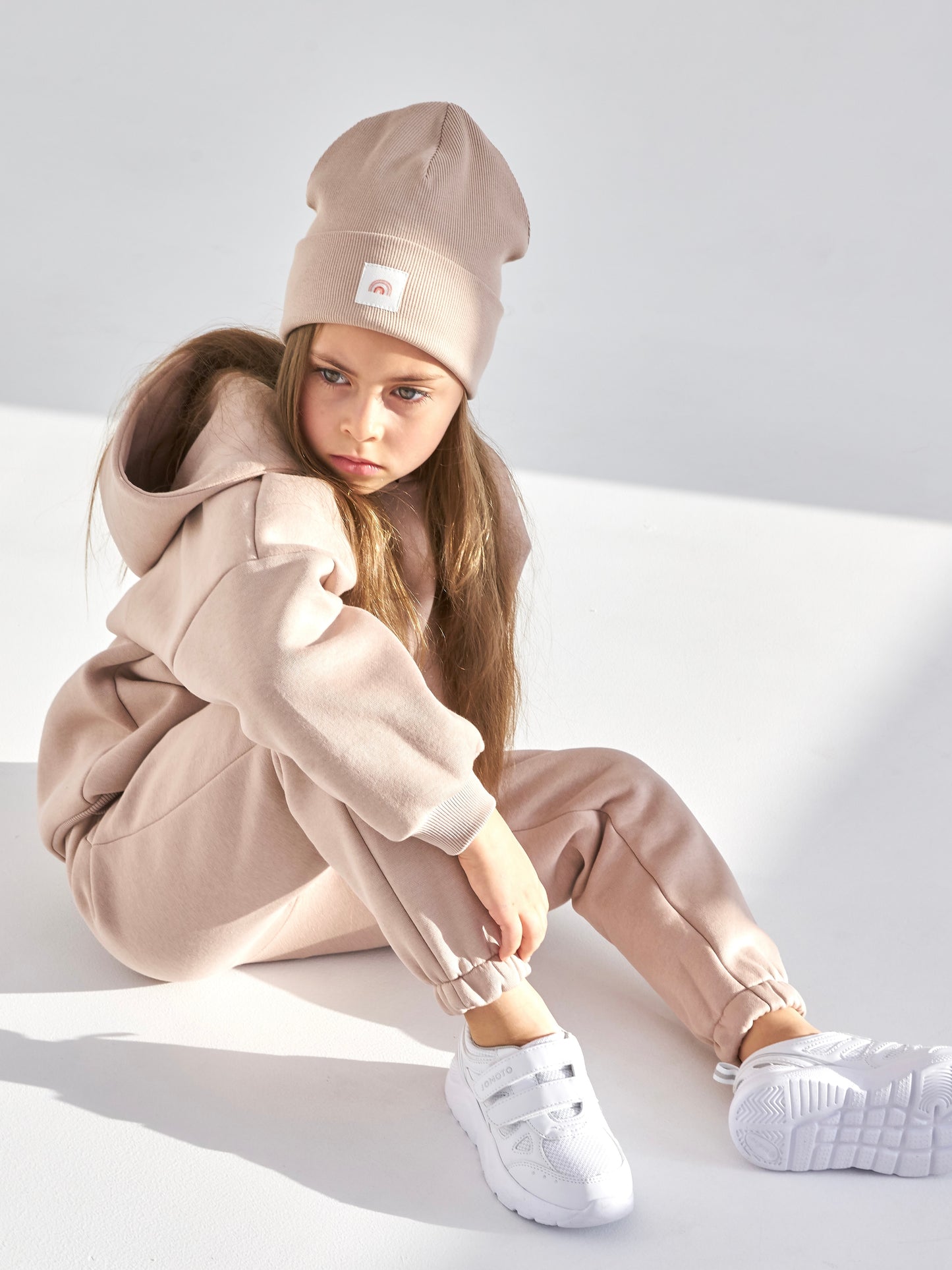 Beanie Beige color