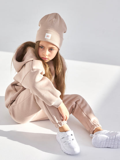 Beanie Beige color